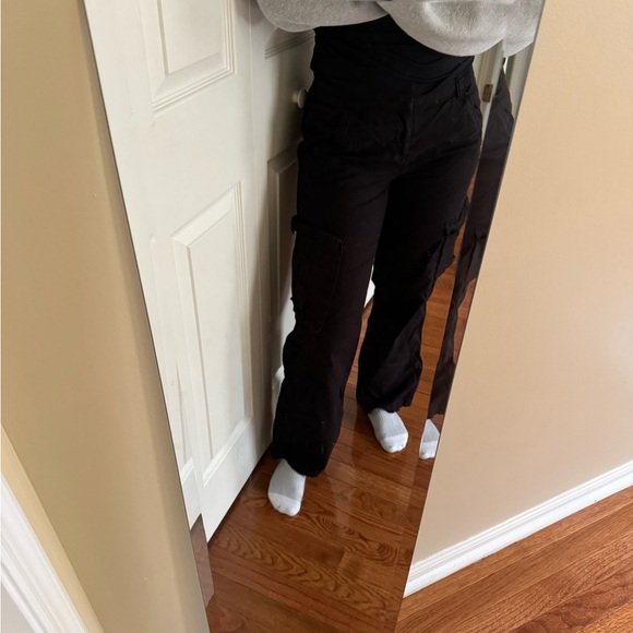 H&M Black Cargo Pants - Picture 1 of 4